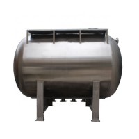 6000 liter Stainless Steel Maldives Custom Horizonta Water Storage Tank Insulation Tank with Escalator