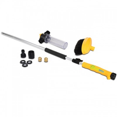 Multi-Use Water Jet Zoom Sprayer Wand With Brush