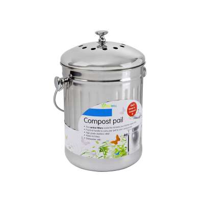 7L Capacity Freestanding Portable Easy Washing Stainless Steel Kitchen Food Compost for Collecting Waste